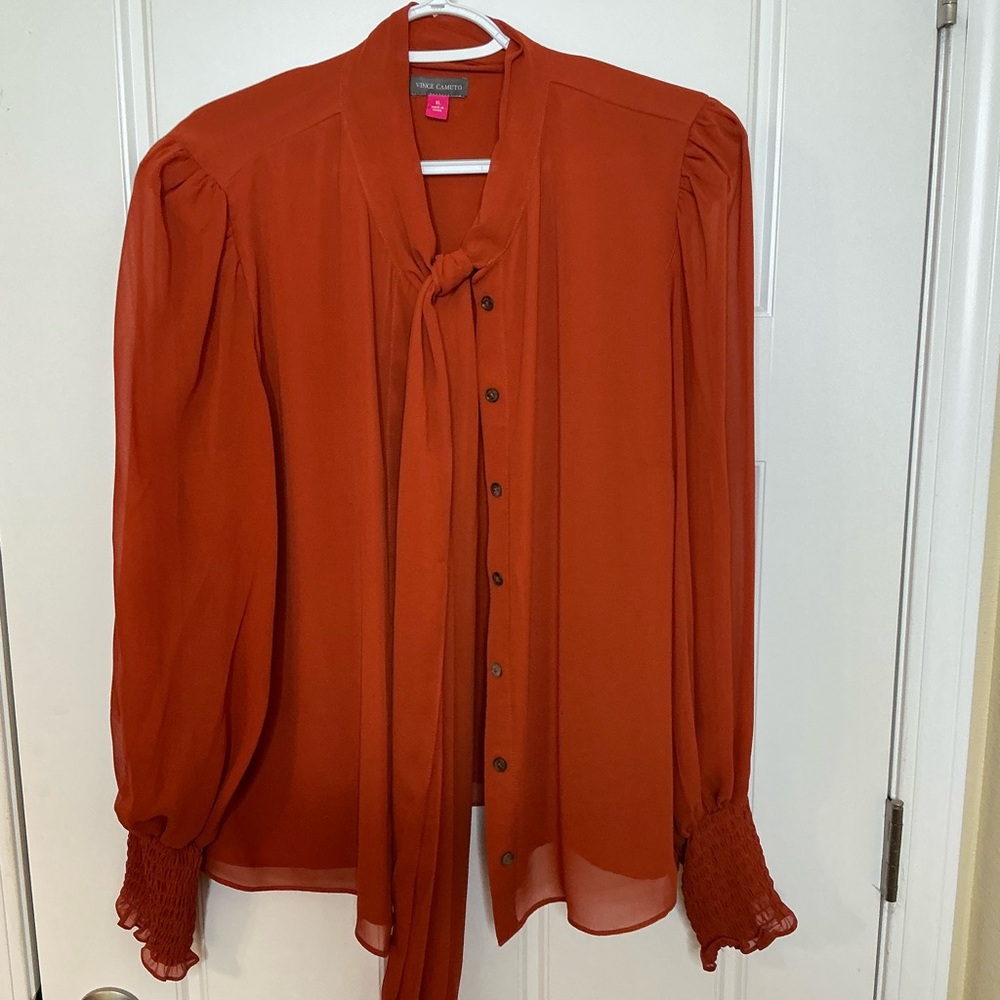Vince Camuto Women's Orange Blouse
